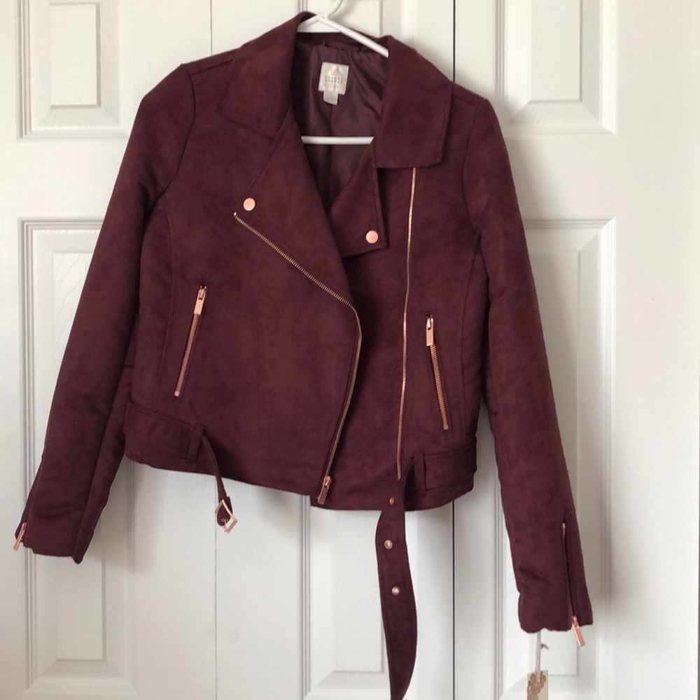 NWT Suede Motor Jacket